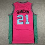 NBA 21 Duncan Spurs retro Maillot pink